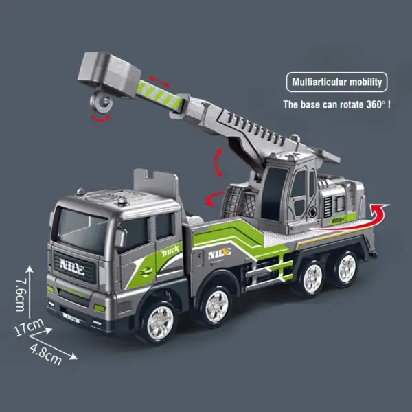 Alloy Diecast Engineering Truck Model Set - Image 3