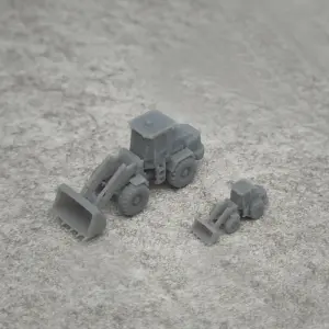 5PCS Resin Wheel Loader Model Set 1/700 1/350