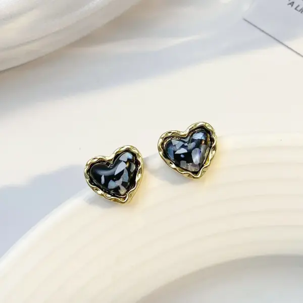 Red Heart Drop Earrings for Women - Image 14