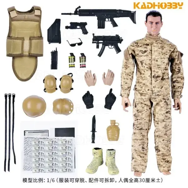 1/6 Scale Military SWAT Action Figure Model