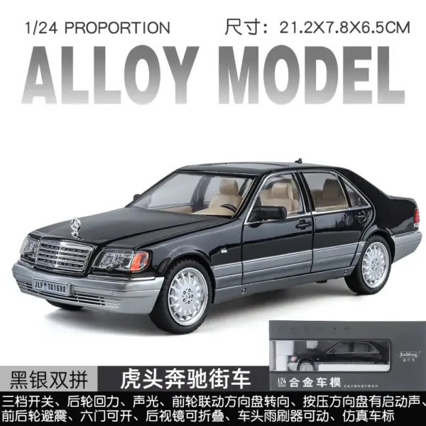 1:24 Mercedes-Benz W140 320SEL Diecast Model - Image 6