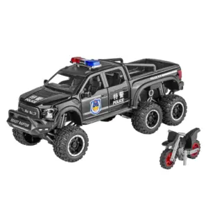 1/28 Raptor F150 Diecast Police Car Model 16 S2608ba22819449b1a7de67a7bb0d8a5fc