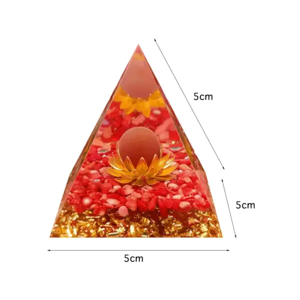 5cm Natural Stone Orgonite Pyramid Crystal - Image 23
