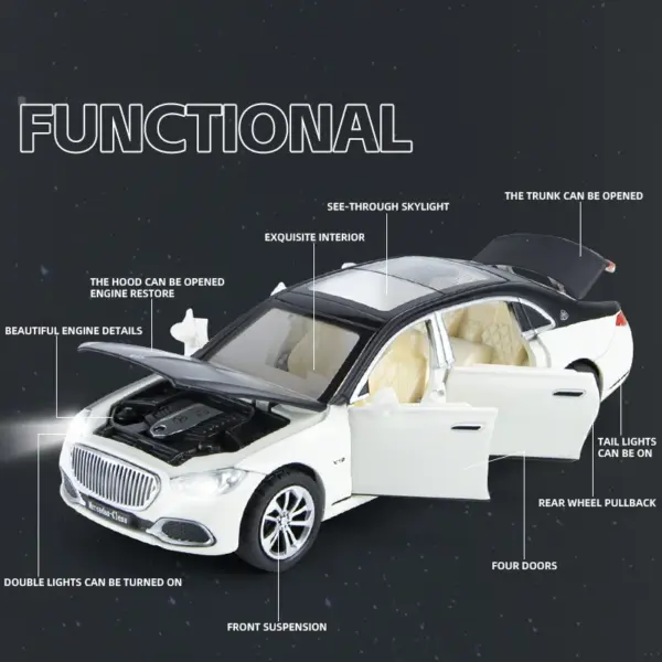 1:32 Scale Mercedes Benz Maybach S680 Model - Image 2