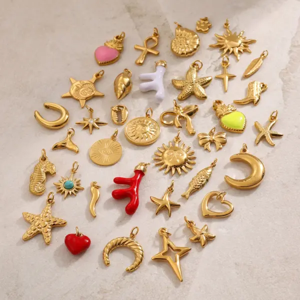 3PCS Sea Star Shell Charms for Jewelry Making - Image 4