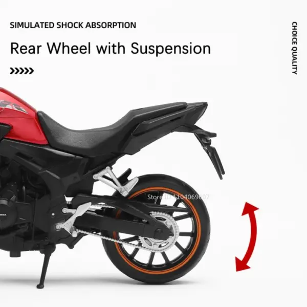 1:12 Honda CB400X Diecast Motorcycle Model - Image 4