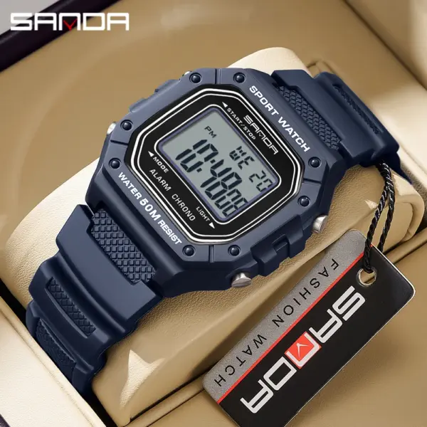 SANDA 2156 Digital Sports Watch for Men - Image 3