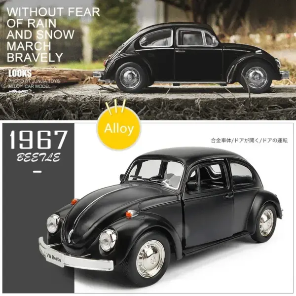 1:36 Classic Volkswagen Beetle Alloy Model - Image 10
