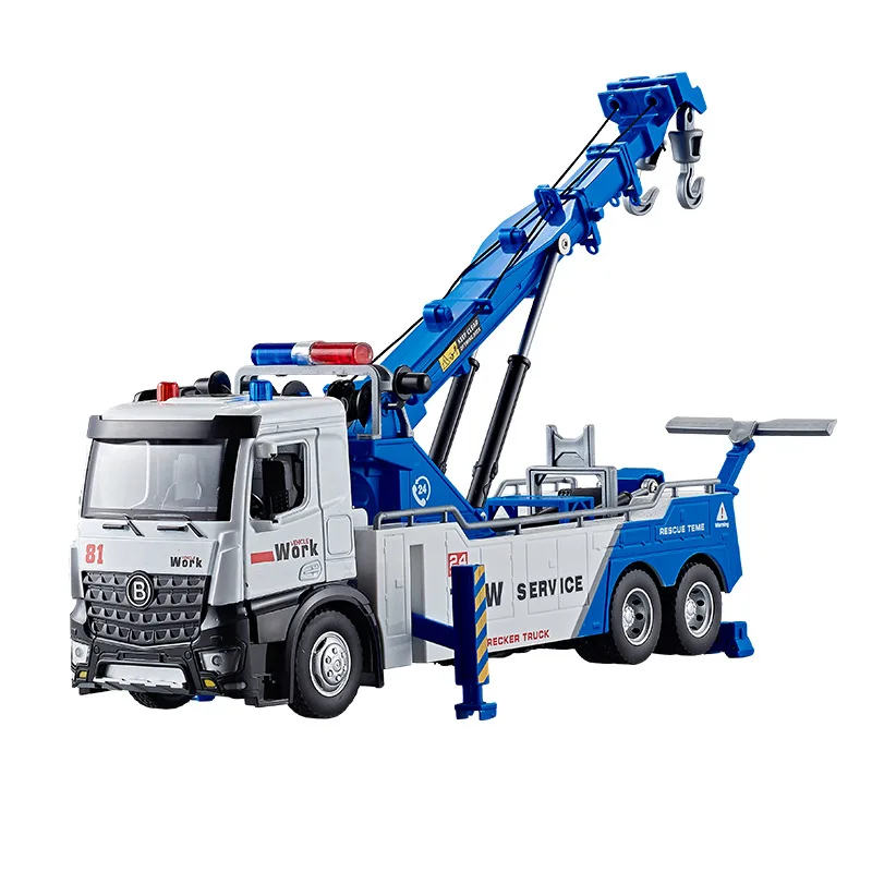 1:32 Alloy Rescue Trailer Model Toy 3 1:32 Alloy Rescue Trailer Model Toy - Image 3