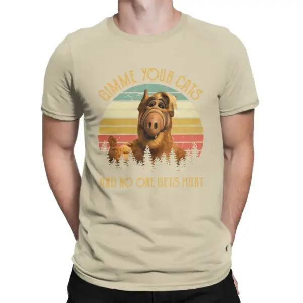Vintage Gimme Your Cats Alf TV T-Shirt for Men - Image 15