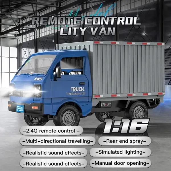 KF21 1/16 RC Cargo Truck with Lights - Image 5