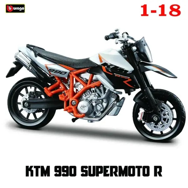 Bburago 1:18 KTM 450 Rally Diecast Model - Image 15