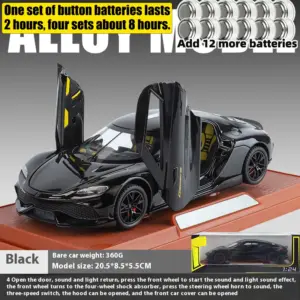 1:24 Gemera GT Diecast Model Car with Sound 24 S2811b20a636441999a642537f74fa4a0u