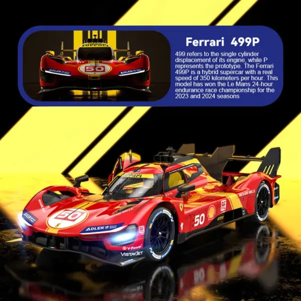 1/14 Ferrari 499P RC Car Model - Image 2