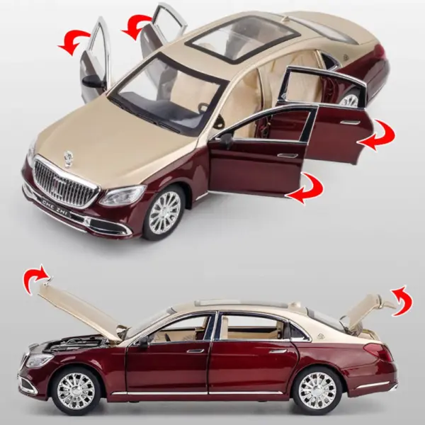 1:24 Maybach GLS600 Diecast Model Car with Sound - Image 3