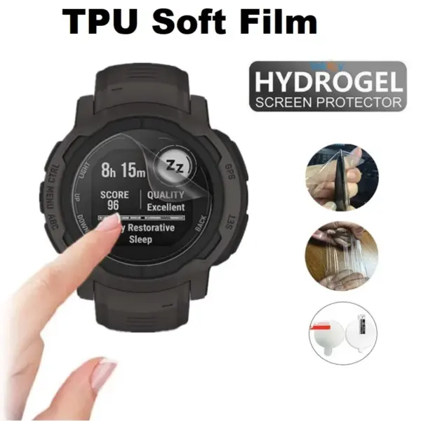 10PCS TPU Hydrogel Screen Protector for Garmin Instinct - Image 3