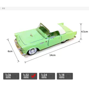 1/32 Scale 1955 Ford Thunderbird Diecast Model 10 S28936801db204f9091cf4ba53c1cdfed4