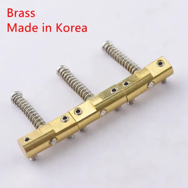 Titanium Brass Guitar Bridge Saddle Set - Image 8