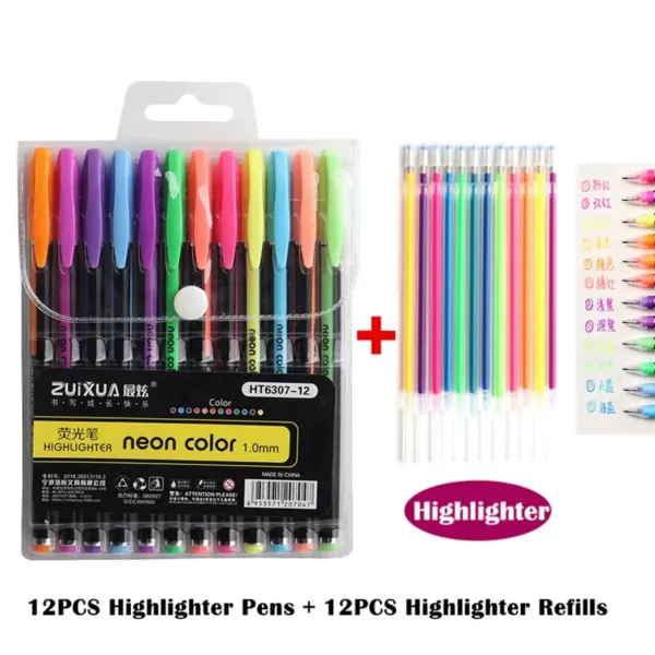 48 Pcs Glitter Gel Pen Set for Art - Image 9