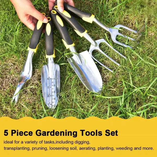 Ergonomic Garden Tool Set with Gloves - Image 6
