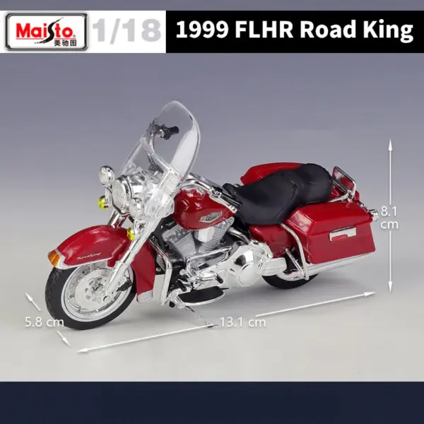 Maisto 1:18 Harley Davidson Road King Model - Image 4