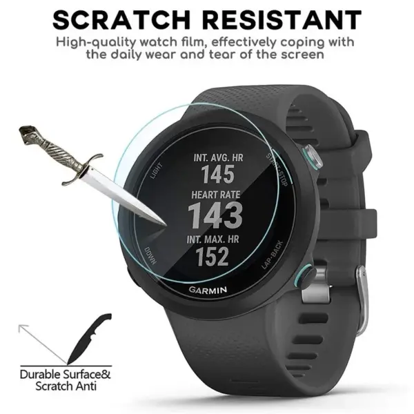 5PCS Tempered Glass Screen Protector for Garmin Swim 2 - Image 3
