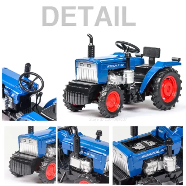 1:32 Metal Diecast Farm Tractor Model Toy - Image 3