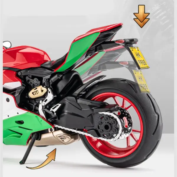 1:12 Maisto Panigale Alloy Racing Motorcycle Model - Image 5