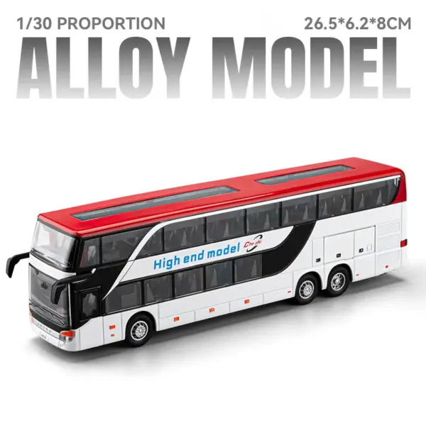 1:30 Scale Double Decker Bus Alloy Model - Image 6