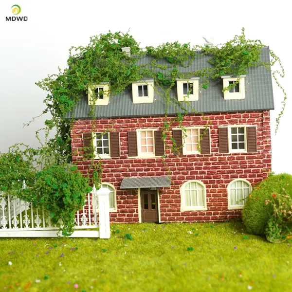 Miniature Cotton Thread Vine Leaves Model - Image 6