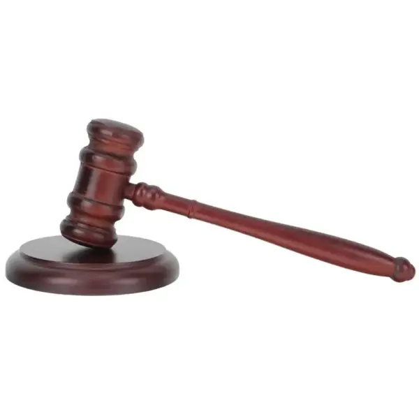 Wooden Judge Gavel and Block Set - Image 9