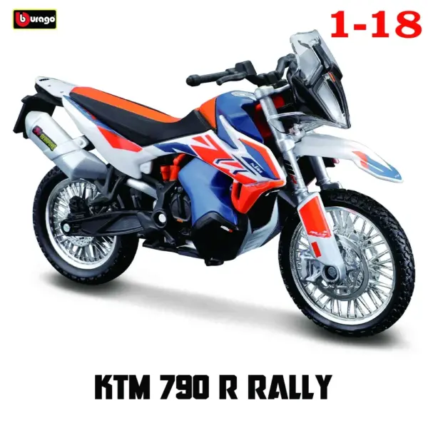 Bburago 1:18 KTM 450 Rally Diecast Model - Image 7