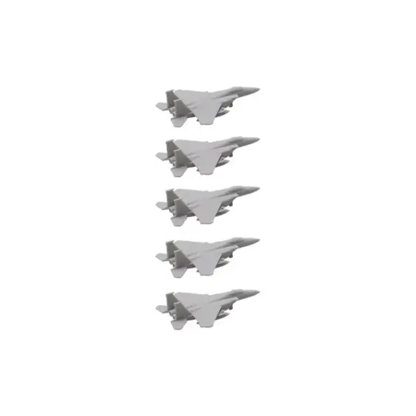 5PCS F-15E Strike Eagle Resin Model Aircraft - Image 8