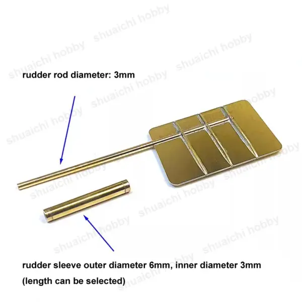 Brass Rudder Rod Sleeve for RC Boats - Image 4