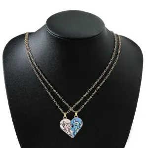 Couples Heart Pendant Friendship Necklace 9 S2bd5e06527e847858b755e48ac558050X