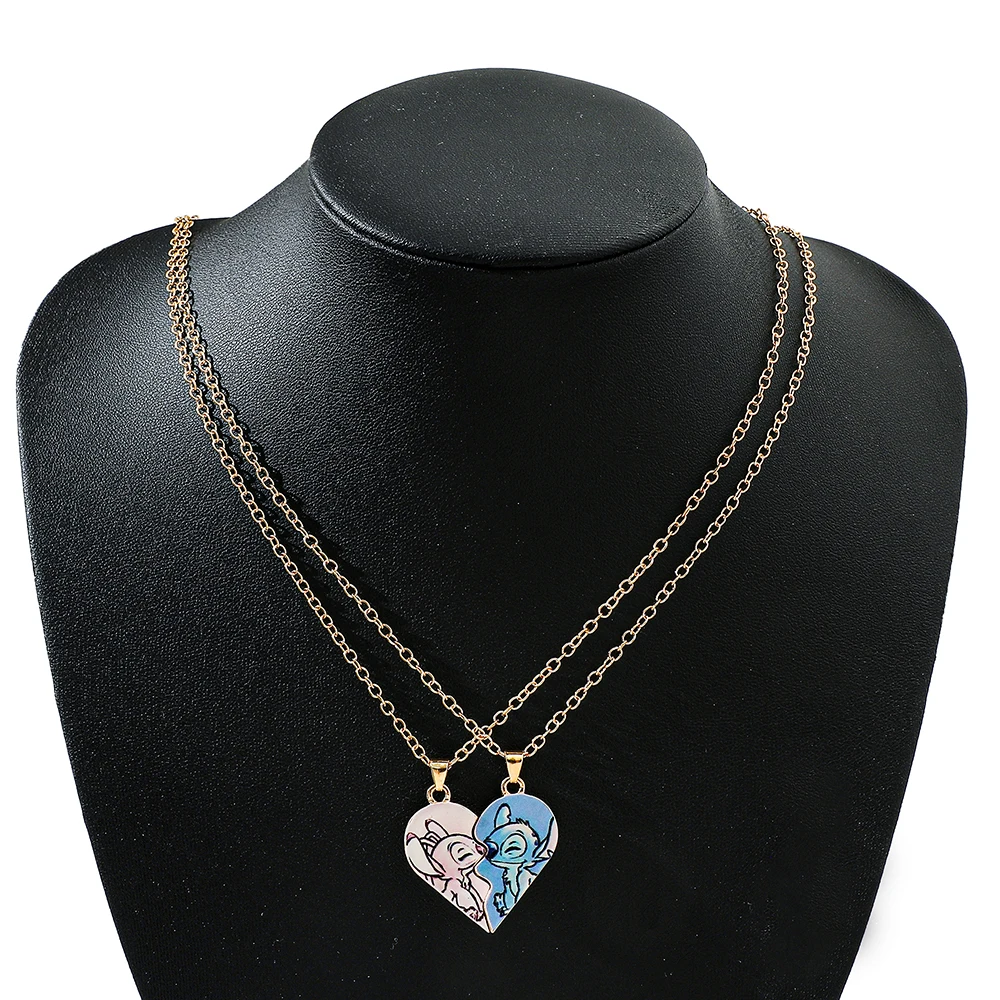 Couples Heart Pendant Friendship Necklace 4 Couples Heart Pendant Friendship Necklace - Image 4