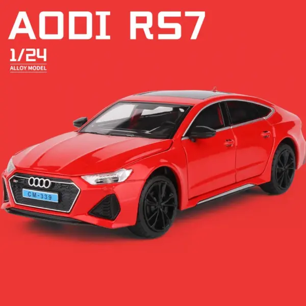 1:24 Audi RS7 Coupe Metal Diecast Model - Image 11