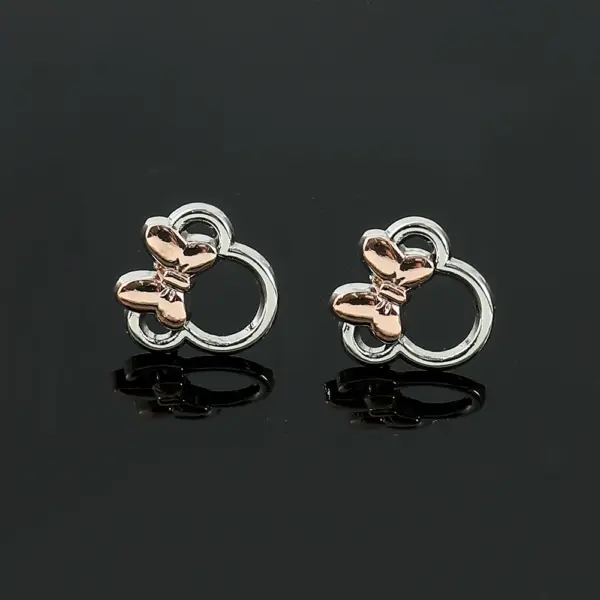 Mickey Mouse Bowknot Stud Earrings - Image 3