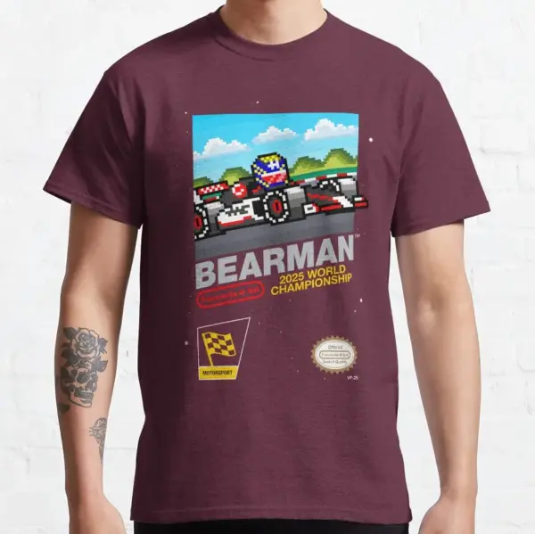 Pixel Art Formula One Driver T-Shirt - Image 8