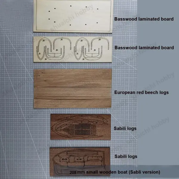 Wooden Lifeboat Model Kit 138mm 208mm Sizes - Image 6