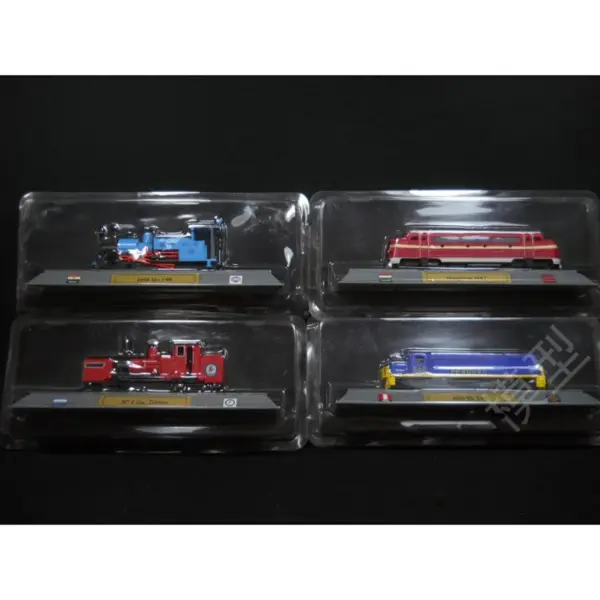 Diecast 1/160 Argentine Red Steam Train Model - Image 6