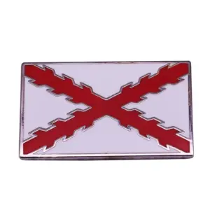 Saint Andrew Cross Metal Brooch Pin Badge