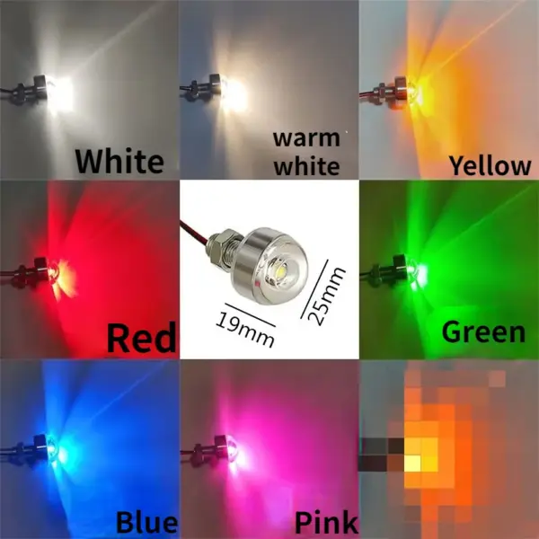 Mini LED Button Light Battery-Powered Bulb - Image 3