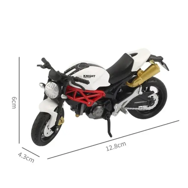 1:18 Diecast Ducati Motorcycle Model Collectible - Image 4