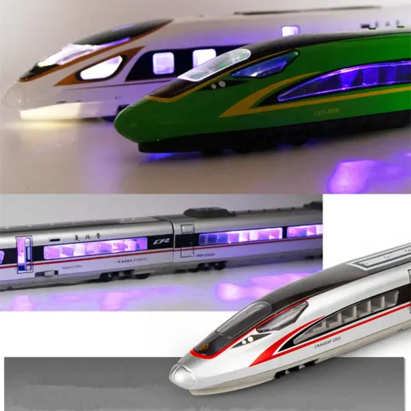 Diecast Metal High-speed Train Model Toy - Image 4