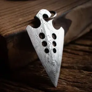Arrowhead Harpoon Pendant Survival Tool Necklace