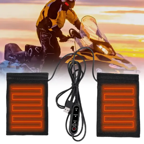 12V USB Heated Motorcycle Handgrips 3 Settings - Image 4