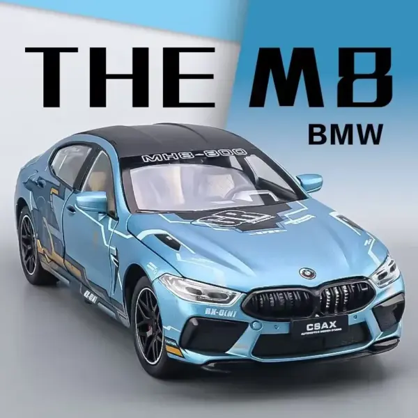 1:24 BMW M8 Supercar Alloy Model Car - Image 3