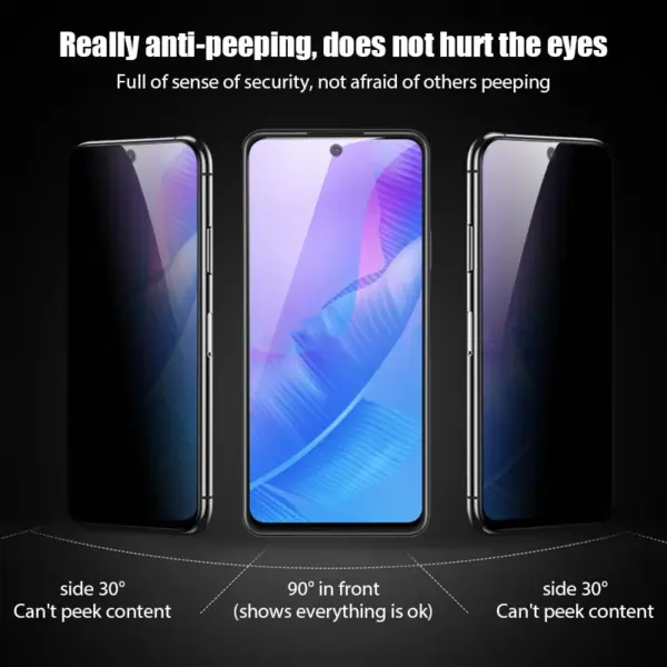 3PCS Privacy Anti-spy Glass for Xiaomi Poco - Image 4