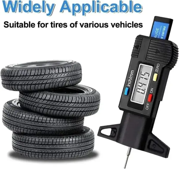 Digital Tire Tread Depth Gauge Caliper 0-25mm - Image 4